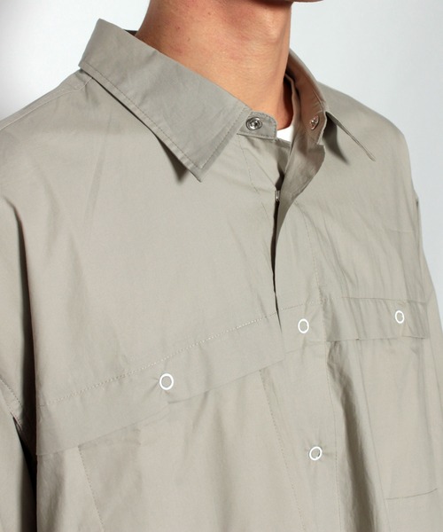 AIMNAIM（エイムネイム）の「TWELVE TAPES L/S SHIRTS（シャツ/ブラウス・メンズ・ライトグレー/サックスブルー/その他1・MEDIUM/LARGE）」の16枚目の写真