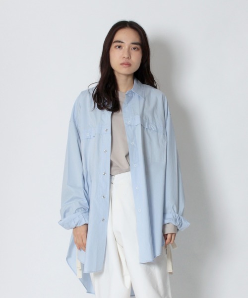 AIMNAIM（エイムネイム）の「TWELVE TAPES L/S SHIRTS（シャツ/ブラウス・メンズ・ライトグレー/サックスブルー/その他1・MEDIUM/LARGE）」の21枚目の写真