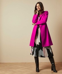 TED BAKER ウール ラップ コート スタンドカラー ロング ベルト TED BAKER】ROSESS ショート ラップコート (TED BAKER/コート
