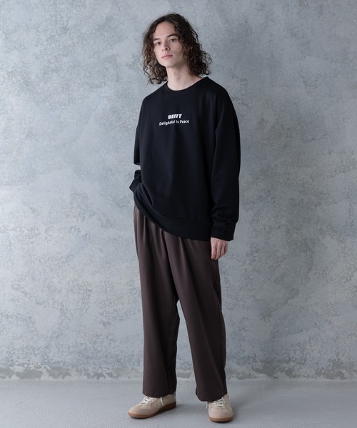 UNIIT(ユニット)の「【UNIIT】T/Rツイルワイドパンツ ワイドシルエット 無地 ウエスト紐仕様(その他パンツ・メンズ・ベージュ/ブラック/ブラウン・MEDIUM/LARGE)」の5枚目の写真