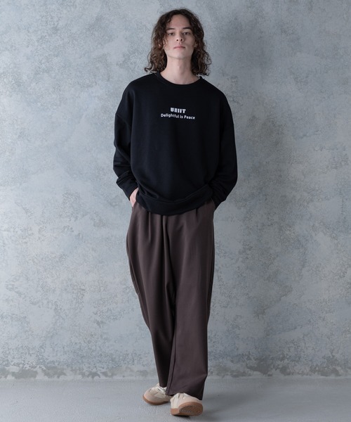 UNIIT(ユニット)の「【UNIIT】T/Rツイルワイドパンツ ワイドシルエット 無地 ウエスト紐仕様(その他パンツ・メンズ・ベージュ/ブラック/ブラウン・MEDIUM/LARGE)」の9枚目の写真