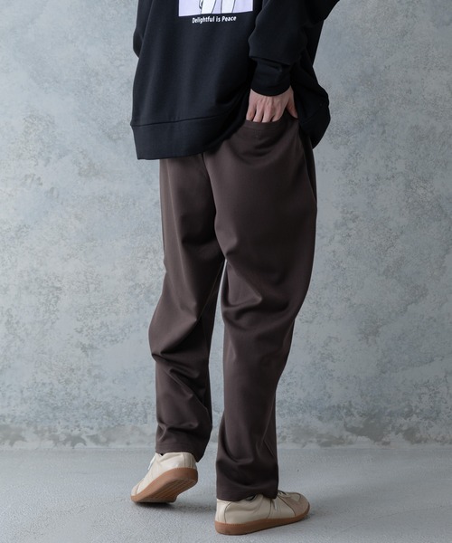 UNIIT(ユニット)の「【UNIIT】T/Rツイルワイドパンツ ワイドシルエット 無地 ウエスト紐仕様(その他パンツ・メンズ・ベージュ/ブラック/ブラウン・MEDIUM/LARGE)」の12枚目の写真