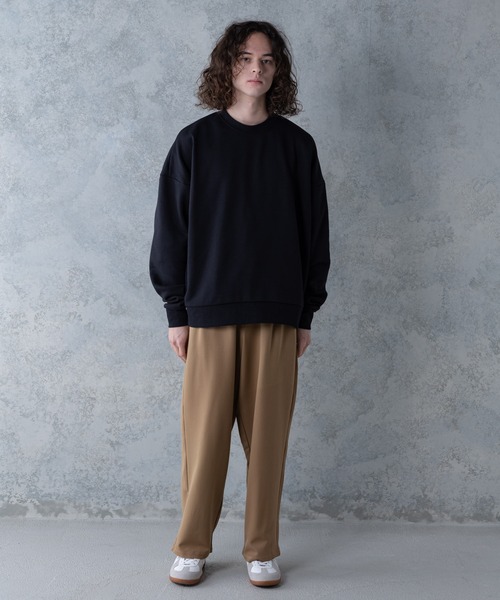 UNIIT(ユニット)の「【UNIIT】T/Rツイルワイドパンツ ワイドシルエット 無地 ウエスト紐仕様(その他パンツ・メンズ・ベージュ/ブラック/ブラウン・MEDIUM/LARGE)」の16枚目の写真