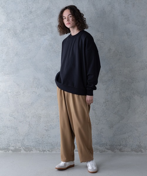 UNIIT(ユニット)の「【UNIIT】T/Rツイルワイドパンツ ワイドシルエット 無地 ウエスト紐仕様(その他パンツ・メンズ・ベージュ/ブラック/ブラウン・MEDIUM/LARGE)」の17枚目の写真