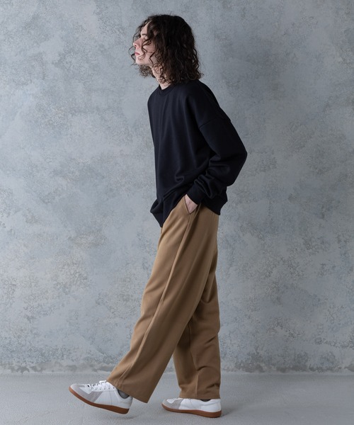 UNIIT(ユニット)の「【UNIIT】T/Rツイルワイドパンツ ワイドシルエット 無地 ウエスト紐仕様(その他パンツ・メンズ・ベージュ/ブラック/ブラウン・MEDIUM/LARGE)」の18枚目の写真