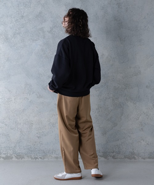 UNIIT(ユニット)の「【UNIIT】T/Rツイルワイドパンツ ワイドシルエット 無地 ウエスト紐仕様(その他パンツ・メンズ・ベージュ/ブラック/ブラウン・MEDIUM/LARGE)」の19枚目の写真