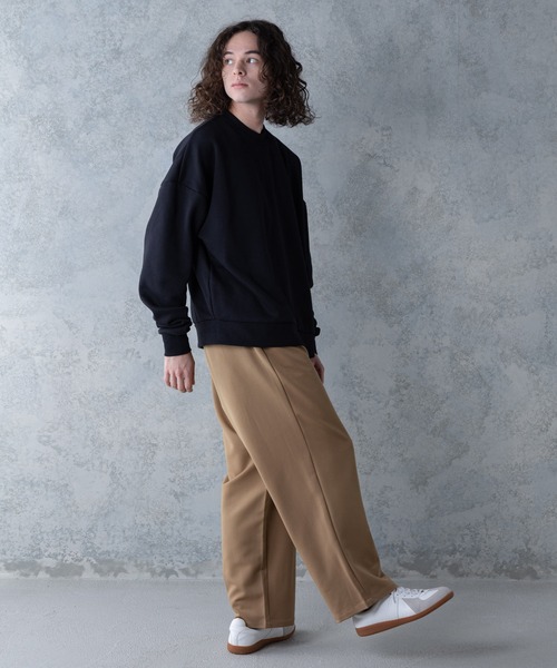 UNIIT(ユニット)の「【UNIIT】T/Rツイルワイドパンツ ワイドシルエット 無地 ウエスト紐仕様(その他パンツ・メンズ・ベージュ/ブラック/ブラウン・MEDIUM/LARGE)」の20枚目の写真