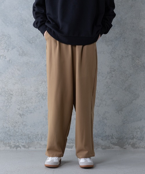 UNIIT(ユニット)の「【UNIIT】T/Rツイルワイドパンツ ワイドシルエット 無地 ウエスト紐仕様(その他パンツ・メンズ・ベージュ/ブラック/ブラウン・MEDIUM/LARGE)」の22枚目の写真