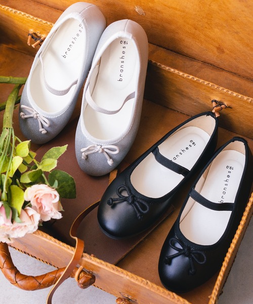 BRANSHES（ブランシェス）の「バレエシューズ（バレエシューズ・キッズ・シルバー/ブラック・16cm/17cm/18cm/19cm/15cm）」の2枚目の写真