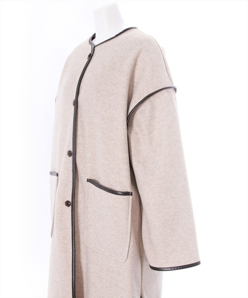 clear（クリア）の「3wayパイピングロングコート/ライナー付き/ノー  