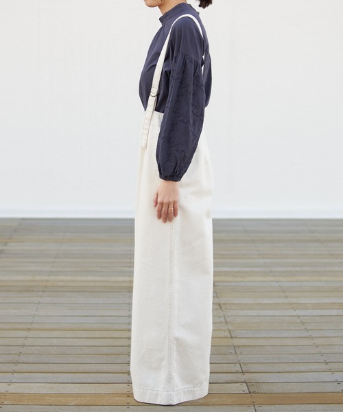 CIAOPANIC TYPY(チャオパニックティピー)の「【TYPYDENIM】サス付ワイドパンツ(デニムパンツ・レディース・ブルー/オフホワイト/ネイビー/ブラック/ホワイト・SMALL/MEDIUM/LARGE)」の17枚目の写真