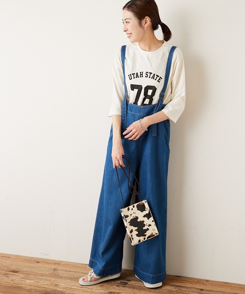 【TYPYDENIM】サス付ワイドパンツ