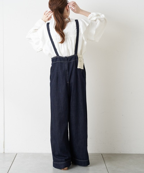 【TYPYDENIM】サス付ワイドパンツ