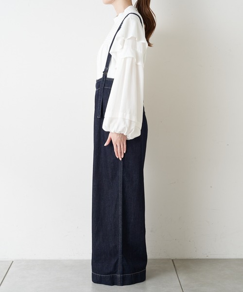 【TYPYDENIM】サス付ワイドパンツ