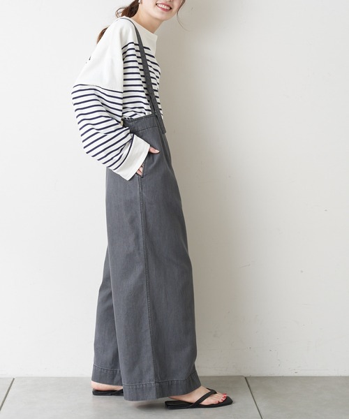 【TYPYDENIM】サス付ワイドパンツ