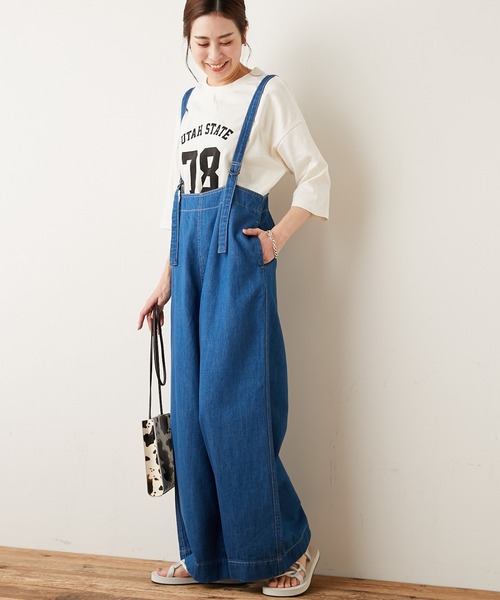 【TYPYDENIM】サス付ワイドパンツ