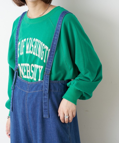 【TYPYDENIM】サス付ワイドパンツ
