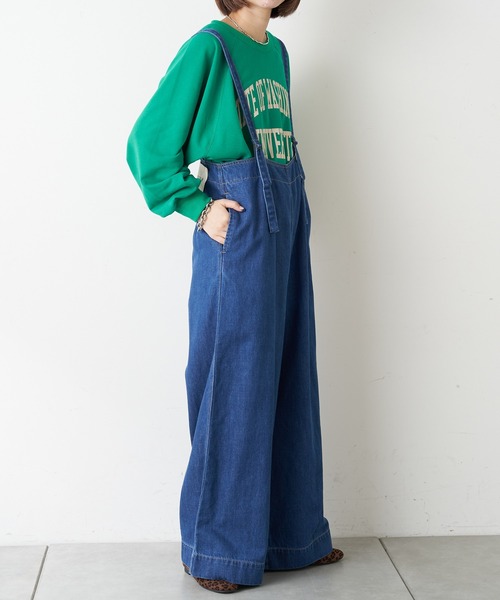 【TYPYDENIM】サス付ワイドパンツ