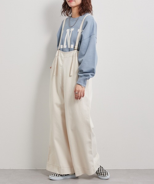 【TYPYDENIM】サス付ワイドパンツ