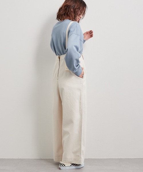 【TYPYDENIM】サス付ワイドパンツ