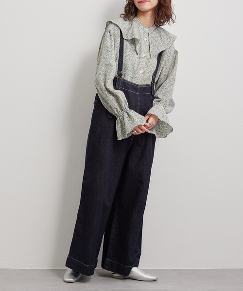 【TYPYDENIM】サス付ワイドパンツ