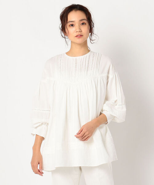 fredy repit（フレディレピ）の「レースピンタックブラウス（シャツ/ブラウス・レディース・ブラック/オフホワイト・38）」の15枚目の写真