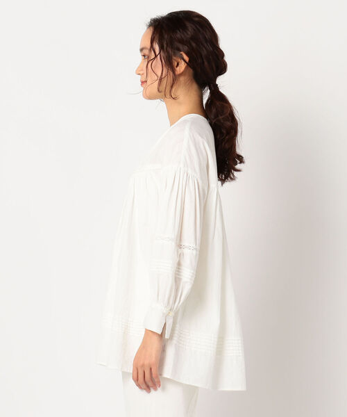 fredy repit（フレディレピ）の「レースピンタックブラウス（シャツ/ブラウス・レディース・ブラック/オフホワイト・38）」の19枚目の写真