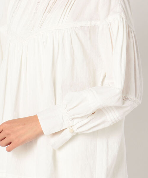 fredy repit（フレディレピ）の「レースピンタックブラウス（シャツ/ブラウス・レディース・ブラック/オフホワイト・38）」の9枚目の写真