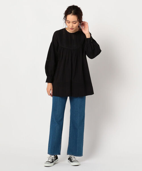 fredy repit（フレディレピ）の「レースピンタックブラウス（シャツ/ブラウス・レディース・ブラック/オフホワイト・38）」の20枚目の写真