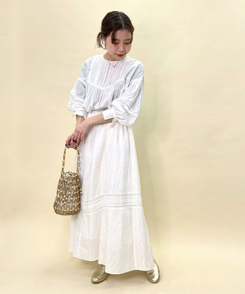 fredy repit（フレディレピ）の「レースピンタックブラウス（シャツ/ブラウス・レディース・ブラック/オフホワイト・38）」の10枚目の写真