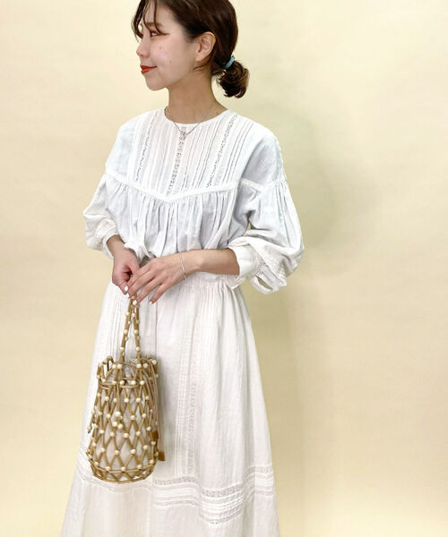 fredy repit（フレディレピ）の「レースピンタックブラウス（シャツ/ブラウス・レディース・ブラック/オフホワイト・38）」の17枚目の写真