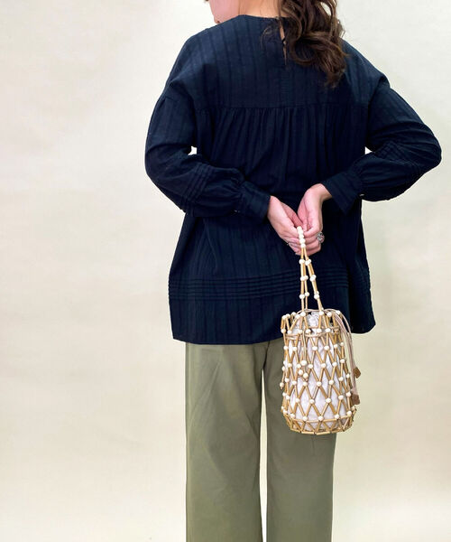 fredy repit（フレディレピ）の「レースピンタックブラウス（シャツ/ブラウス・レディース・ブラック/オフホワイト・38）」の11枚目の写真