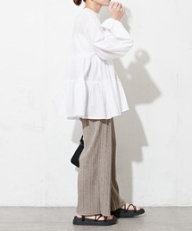 natural couture | メランジプリーツパンツ(その他パンツ)