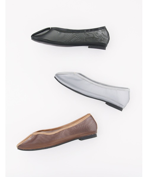 POU DOU DOU(プードゥドゥ)の「チュールチャイナシューズ(スリッポン・レディース・ブラック/ブルー/モカ・4/3)」の13枚目の写真