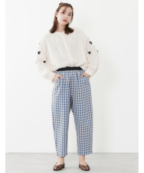 POU DOU DOU(プードゥドゥ)の「チュールチャイナシューズ(スリッポン・レディース・ブラック/ブルー/モカ・4/3)」の15枚目の写真