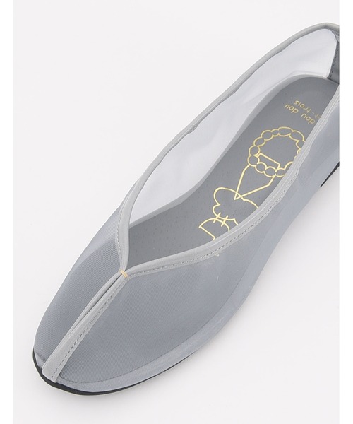 POU DOU DOU(プードゥドゥ)の「チュールチャイナシューズ(スリッポン・レディース・ブラック/ブルー/モカ・4/3)」の5枚目の写真