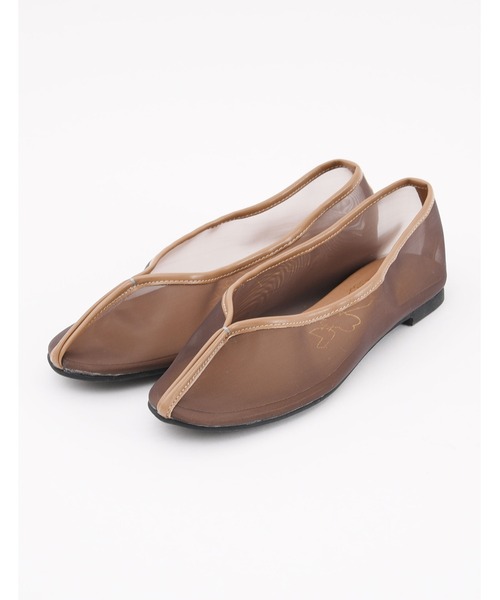 POU DOU DOU(プードゥドゥ)の「チュールチャイナシューズ(スリッポン・レディース・ブラック/ブルー/モカ・4/3)」の18枚目の写真