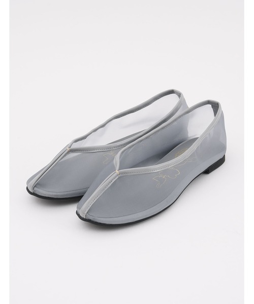 POU DOU DOU(プードゥドゥ)の「チュールチャイナシューズ(スリッポン・レディース・ブラック/ブルー/モカ・4/3)」の19枚目の写真