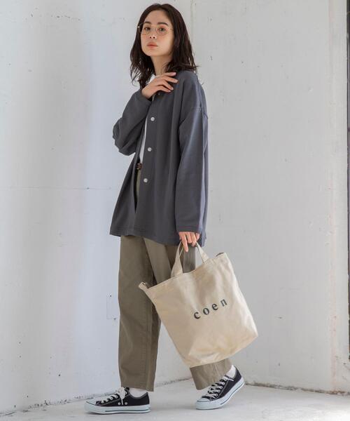 coen（コーエン）の「【限定カラー】coen2WAYロゴトートバッグSP（トートバッグ・レディース・ベージュ・FREE）」の5枚目の写真