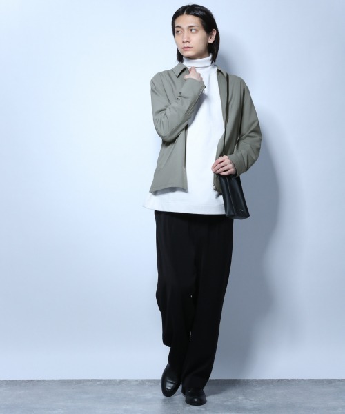 HARE（ハレ）の「TWスリムZIPブルゾン(HARE)（ブルゾン・メンズ・ブラック/グリーン/ベージュ系その他・SMALL/MEDIUM）」の4枚目の写真