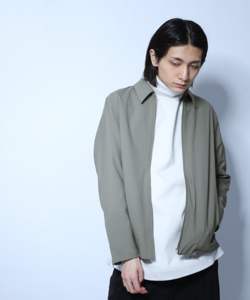 HARE（ハレ）の「TWスリムZIPブルゾン(HARE)（ブルゾン・メンズ・ブラック/グリーン/ベージュ系その他・SMALL/MEDIUM）」の15枚目の写真