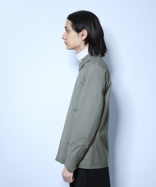 HARE（ハレ）の「TWスリムZIPブルゾン(HARE)（ブルゾン・メンズ・ブラック/グリーン/ベージュ系その他・SMALL/MEDIUM）」の6枚目の写真