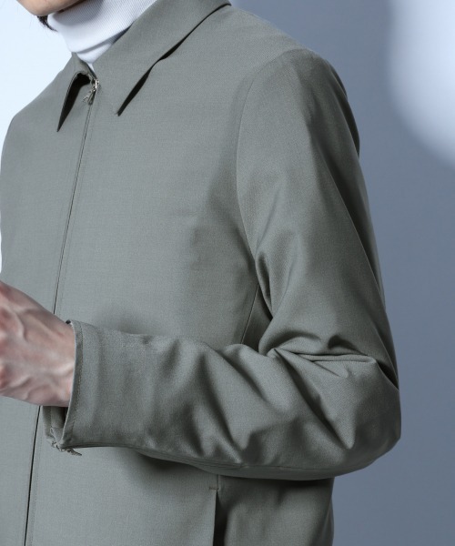 HARE（ハレ）の「TWスリムZIPブルゾン(HARE)（ブルゾン・メンズ・ブラック/グリーン/ベージュ系その他・SMALL/MEDIUM）」の9枚目の写真