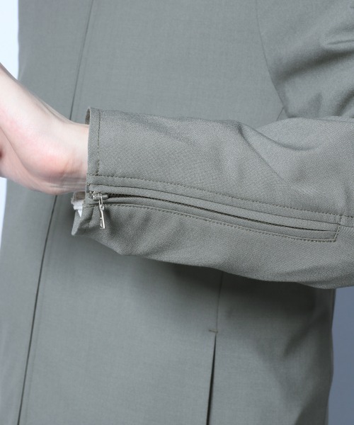 HARE（ハレ）の「TWスリムZIPブルゾン(HARE)（ブルゾン・メンズ・ブラック/グリーン/ベージュ系その他・SMALL/MEDIUM）」の5枚目の写真