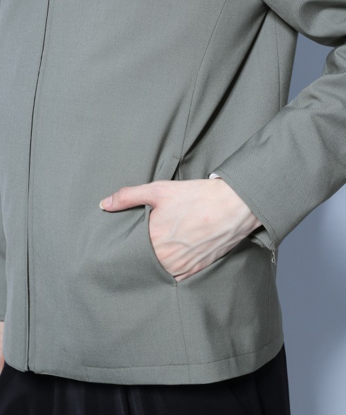 HARE（ハレ）の「TWスリムZIPブルゾン(HARE)（ブルゾン・メンズ・ブラック/グリーン/ベージュ系その他・SMALL/MEDIUM）」の13枚目の写真