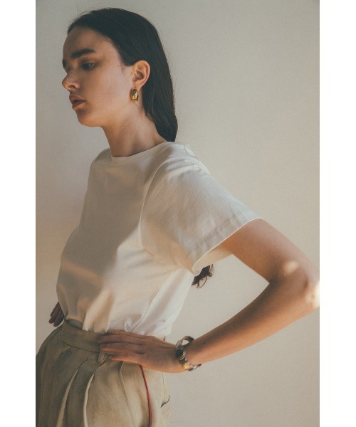 トップス CLANE TUCK HEM COMPACT TOPS CLANE TUCK HEM COMPACT TOPS