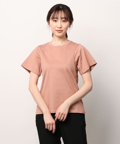 CLANE（クラネ）の「SCOOP SLEEVE COMPACT TOPS（Tシャツ