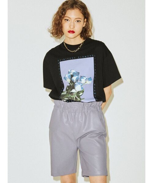 jouetie(ジュエティ)の「カラーフォトBIG Tシャツ(Tシャツ/カットソー・レディース・ブラック/オフホワイト/イエロー・MEDIUM)」の6枚目の写真