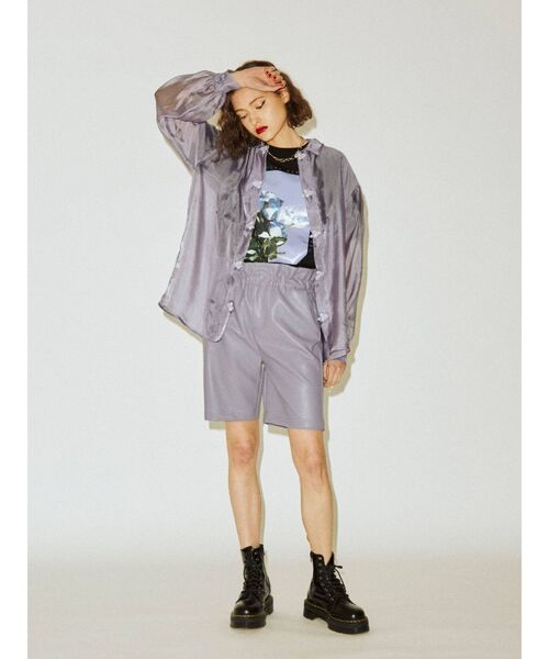 jouetie(ジュエティ)の「カラーフォトBIG Tシャツ(Tシャツ/カットソー・レディース・ブラック/オフホワイト/イエロー・MEDIUM)」の8枚目の写真