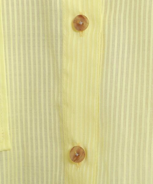 JET（ジェット）の「◆【ウォッシャブル】シアーストライプシャツ（シャツ/ブラウス・レディース・ホワイト系3/ネイビー系2/ライトイエロー系3・04）」の16枚目の写真